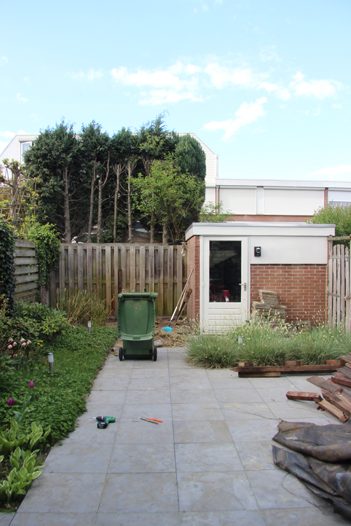 achtertuin verbouwing voor en na foto's tuinverbouwing