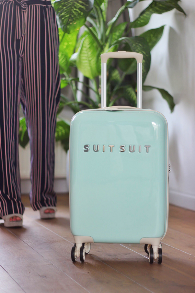 SUITSUIT Fabulous Fifties Luminous Mint reiskoffer suit suit luminous mint handbagage koffer blauw