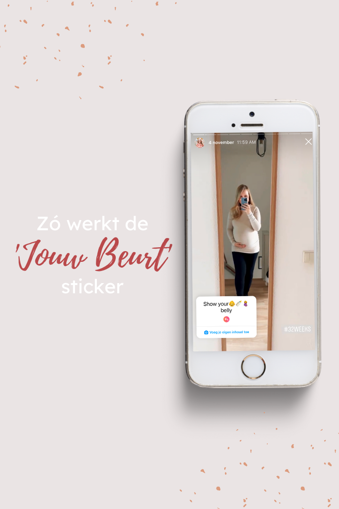 jouw beurt sticker instagram
